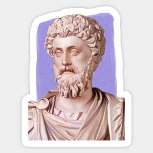 Roman Emperor Marcus Aurelius illustration Sticker